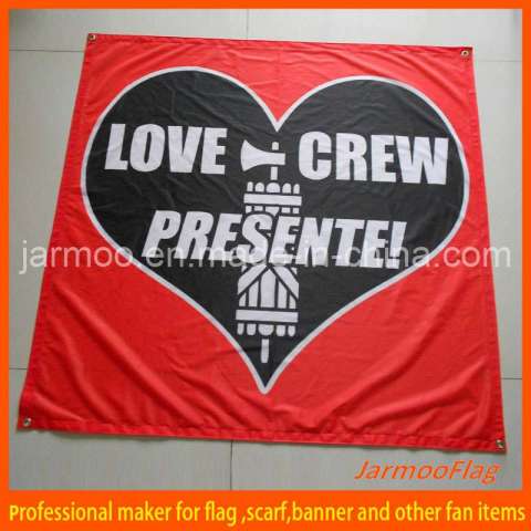 Advertising Polyester Fabric Flag with Company Logo